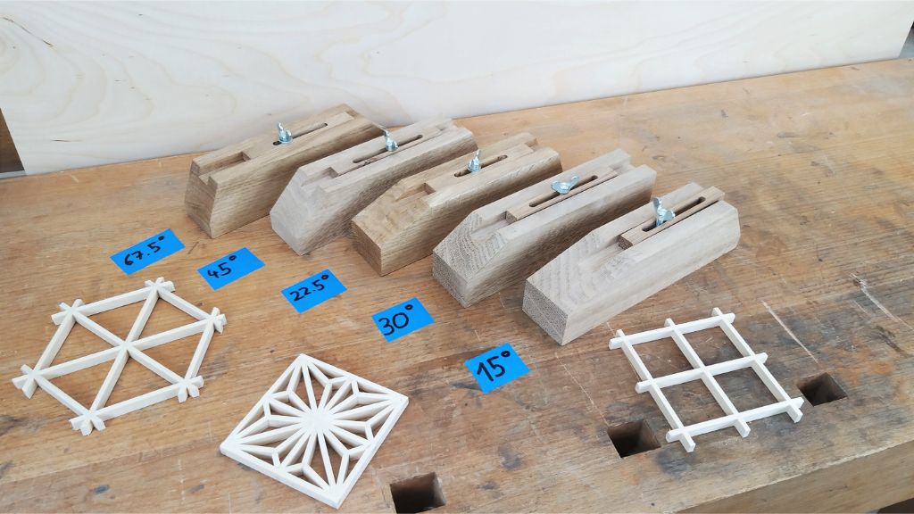 Kumiko Jigs – Winkelblöcke zur Herstellung von perfekten Kumiko-Mustern