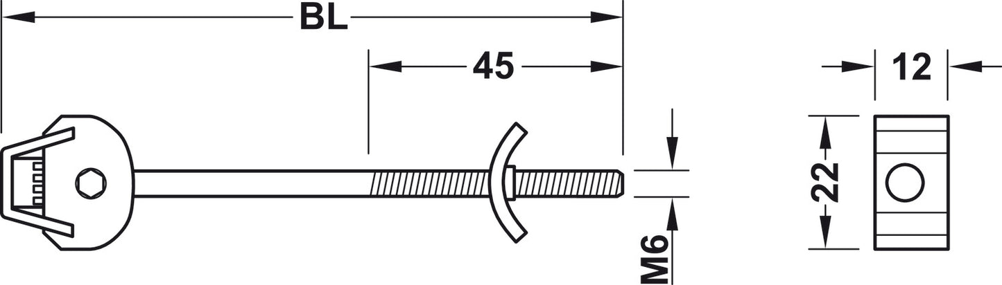 Arbeitsplattenverbinder Häfele