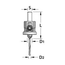 ENT Bohrsenker mit Tiefenanschlag 5mm