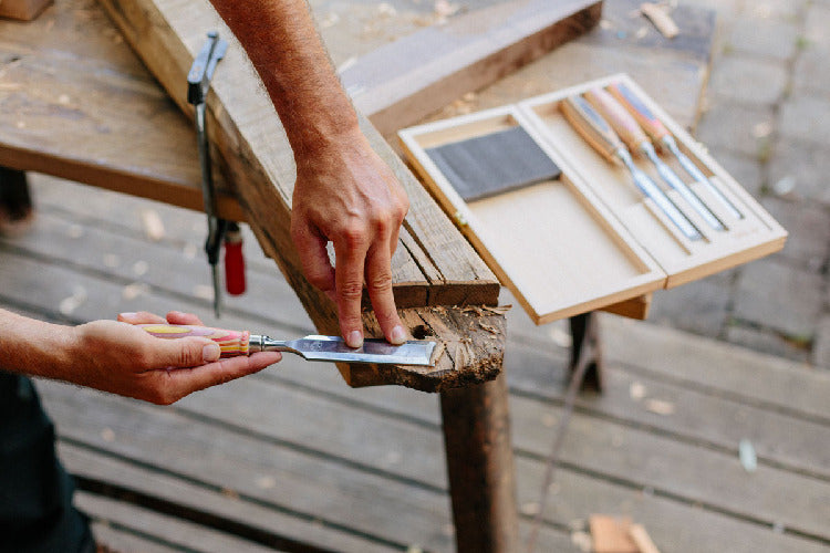 Kirschen Stechbeitel mit Skateboardheft (W.I.N.A.C.)