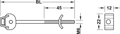 Arbeitsplattenverbinder Häfele