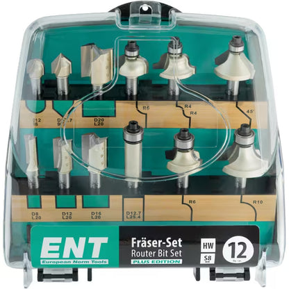 ENT Fräser-Set PLUS 12tlg., S 8mm