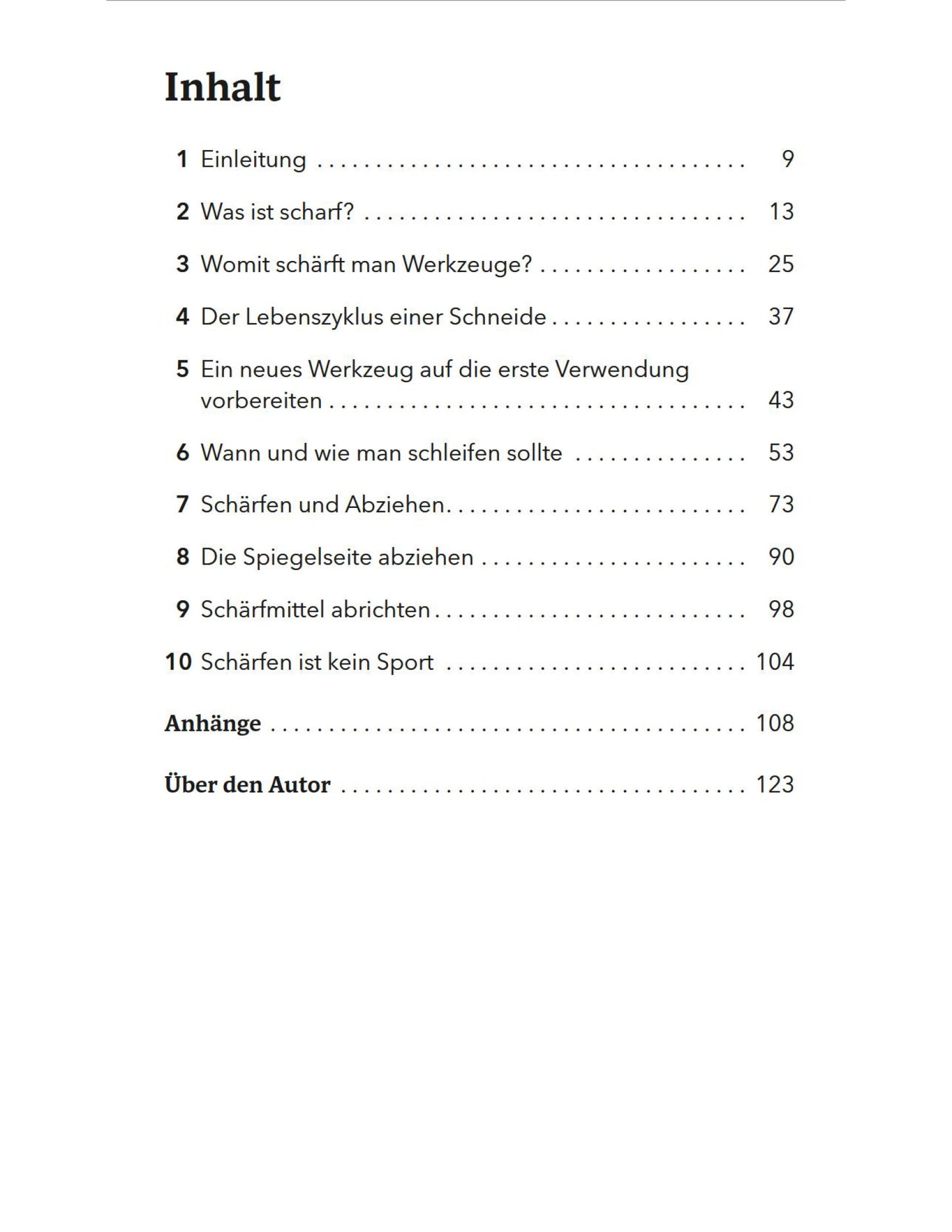 Buch „Einfach scharf" von Christopher Schwarz