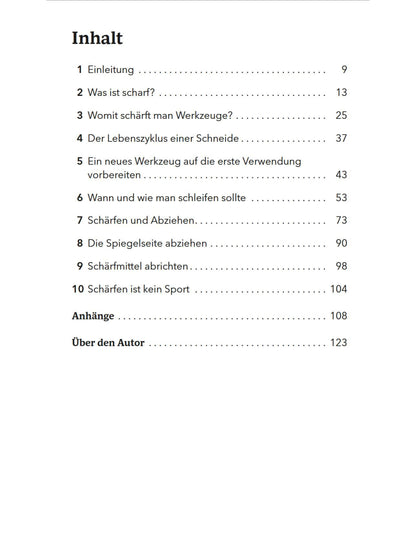 Buch „Einfach scharf" von Christopher Schwarz