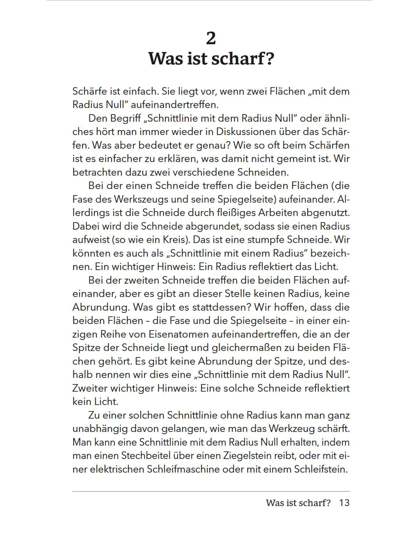 Buch „Einfach scharf" von Christopher Schwarz