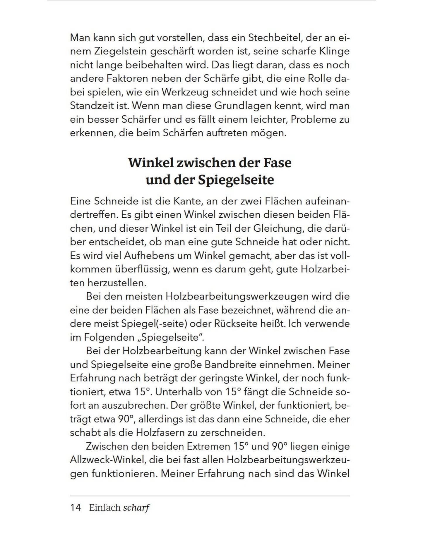Buch „Einfach scharf" von Christopher Schwarz