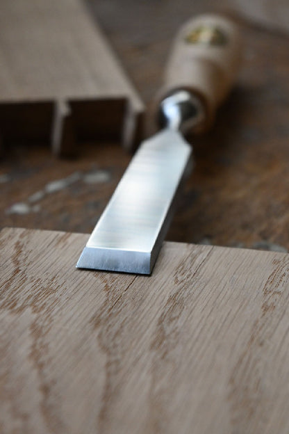 Kirschen Zinkenbeitel Set mit Anreißmesser und Holzkiste