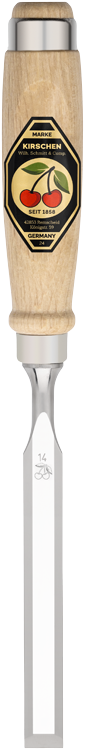Kirschen Stechbeitel mit Weißbuchenheft (3-45mm)