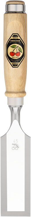 Kirschen Stechbeitel mit Weißbuchenheft (3-45mm)
