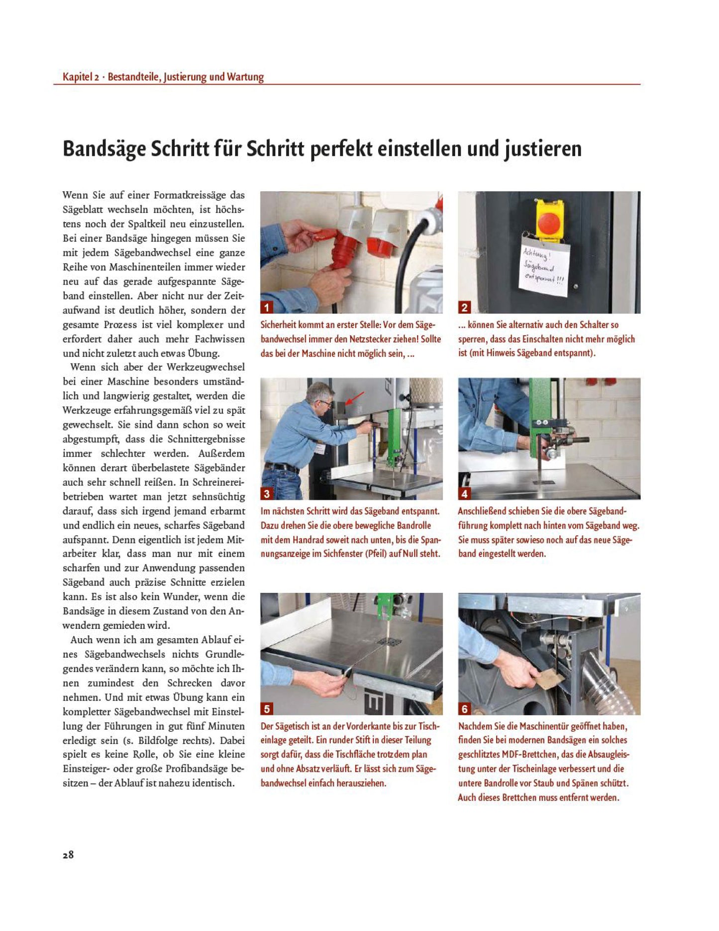 Buch „Stationärmaschinen Bandsäge" von Guido Henn