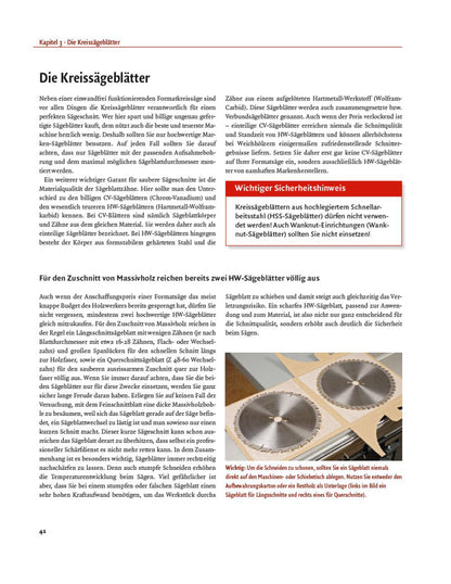 Buch „Stationärmaschinen Formatkreissäge" von Guido Henn