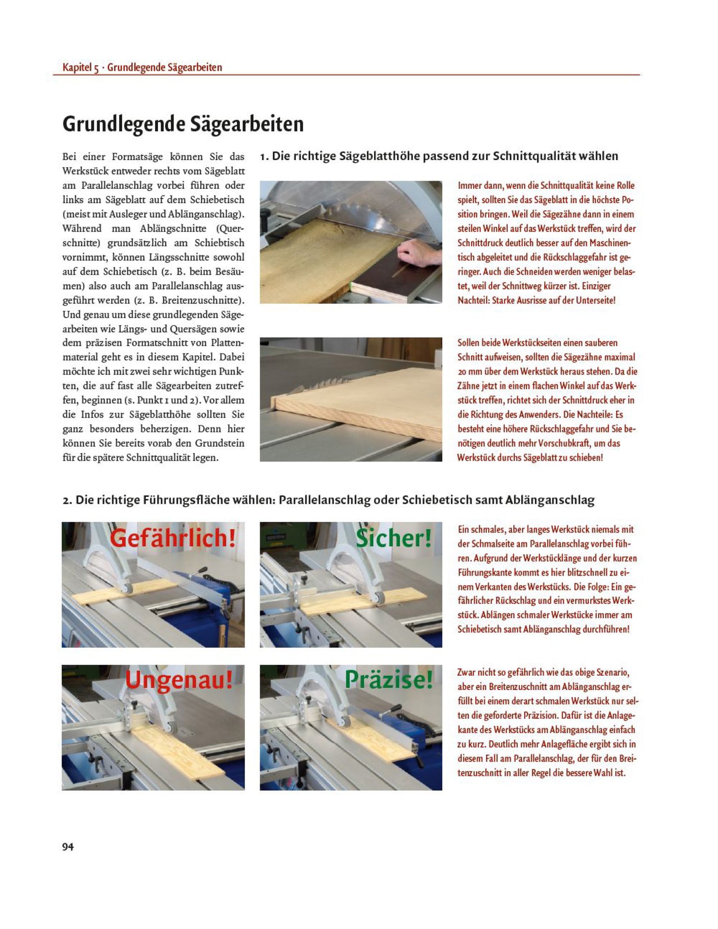 Buch „Stationärmaschinen Formatkreissäge" von Guido Henn