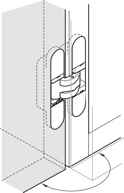 Verdecktes Scharnier Häfele/Kubikina